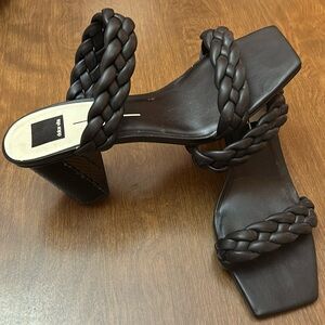 Black Braided band heeled Dolce Vita sandals size 11